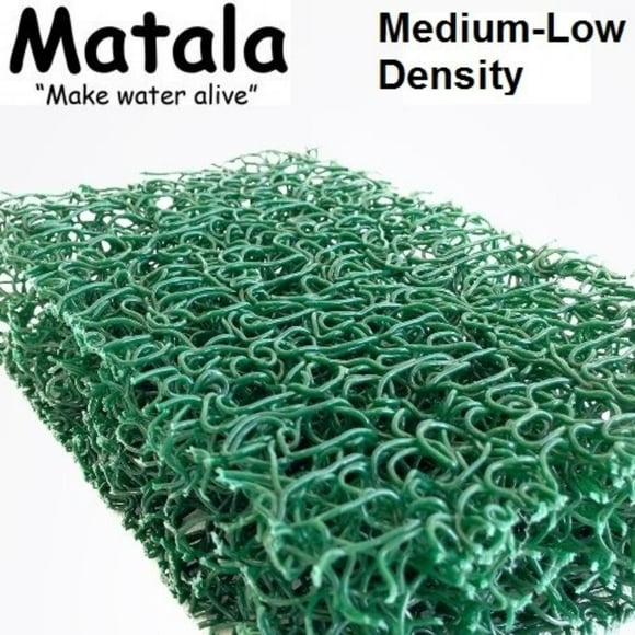 Medium Density Filter Media fish 12"x12" Blue Matala 4-Pack Pond Filter Mat